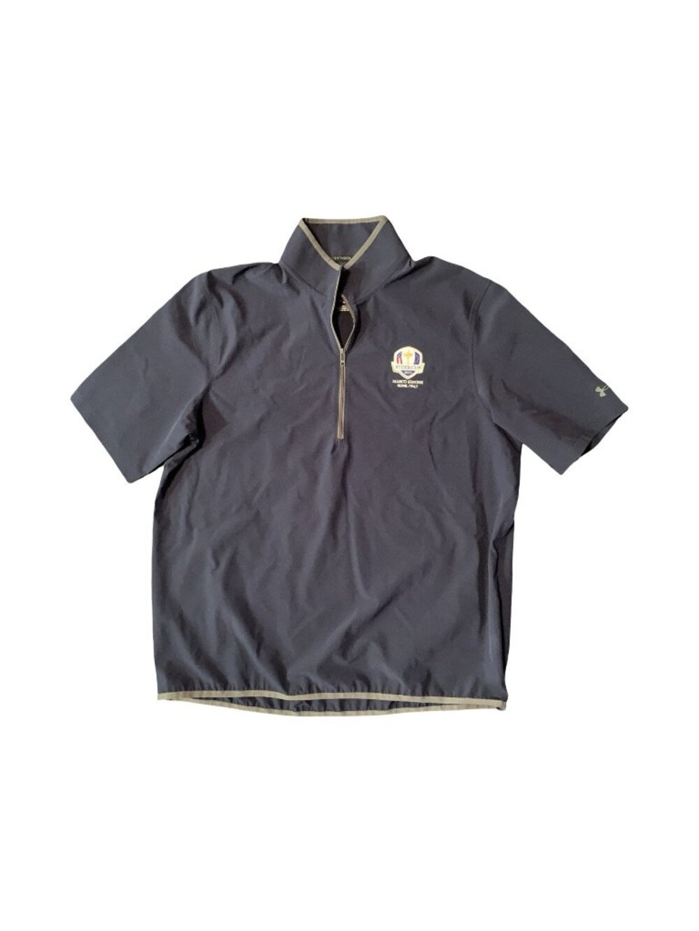 2023 Ryder Cup Mens Quarter Zip Pullover Light Short Sleeve Wind shirt L Blue
